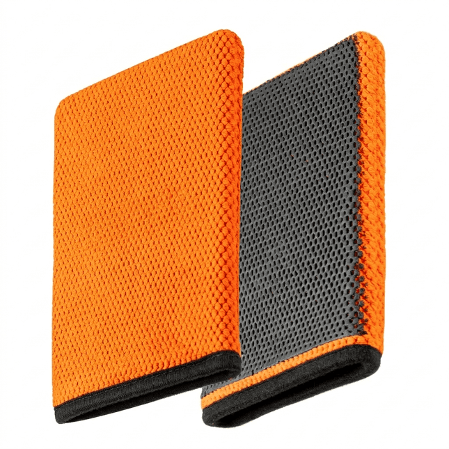 Glossio Glossio Clay Mitt Microvezel Schoonmaak Handschoen voor Vuilverwijdering Oranje NORGOS 1
