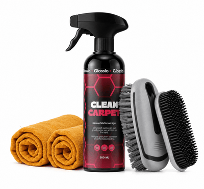 Glossio Combideal Bekleding en Tapijt Diepreiniging – 4-delige Set met Clean Carpet, Borstels en Microvezeldoeken