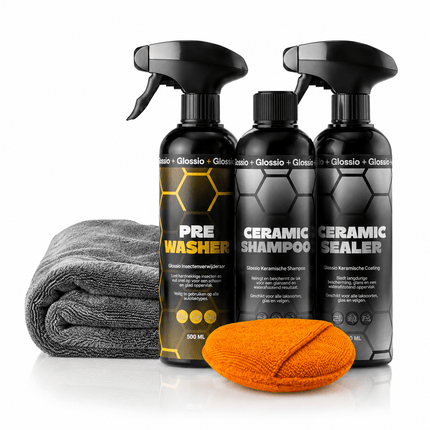 Glossio Glossio Combideal Ceramic Bescherming – Keramische Coating Set met Pre-Wash, Ceramic Shampoo en Ceramic Sealer Combideal 1