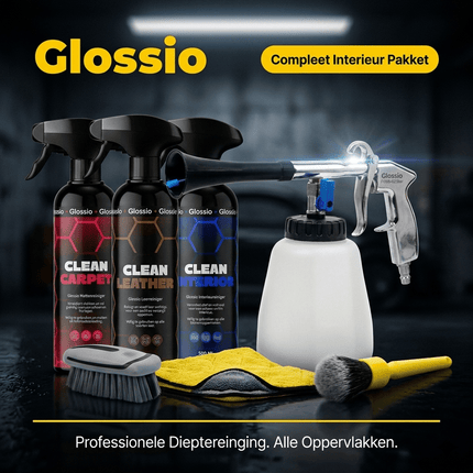 Glossio Glossio Combideal Diepte Interieur – Complete Professionele Set met Pneumatisch Reinigingspistool en Full - Care Reinigers Combideal 8