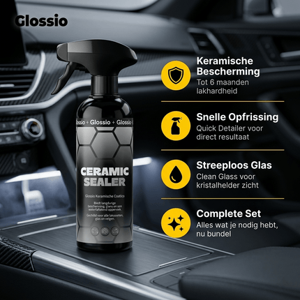 Glossio Glossio Combideal Onderhoud en Glans – Complete 6 - delige Set voor Keramische Bescherming en Showroomglans Combideal 8