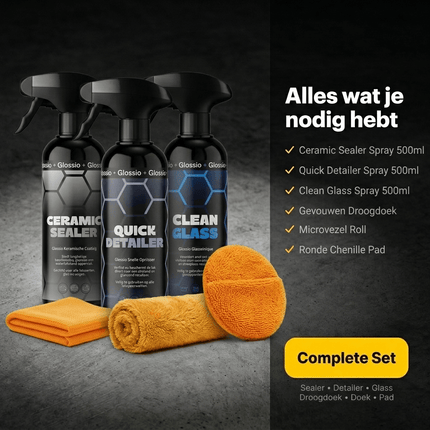 Glossio Glossio Combideal Onderhoud en Glans – Complete 6 - delige Set voor Keramische Bescherming en Showroomglans Combideal 5