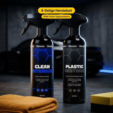 Glossio Glossio Combideal Plastic en Rubber Herstel – Complete 4 - delige Set voor een Diepe OEM - Finish Combideal 4