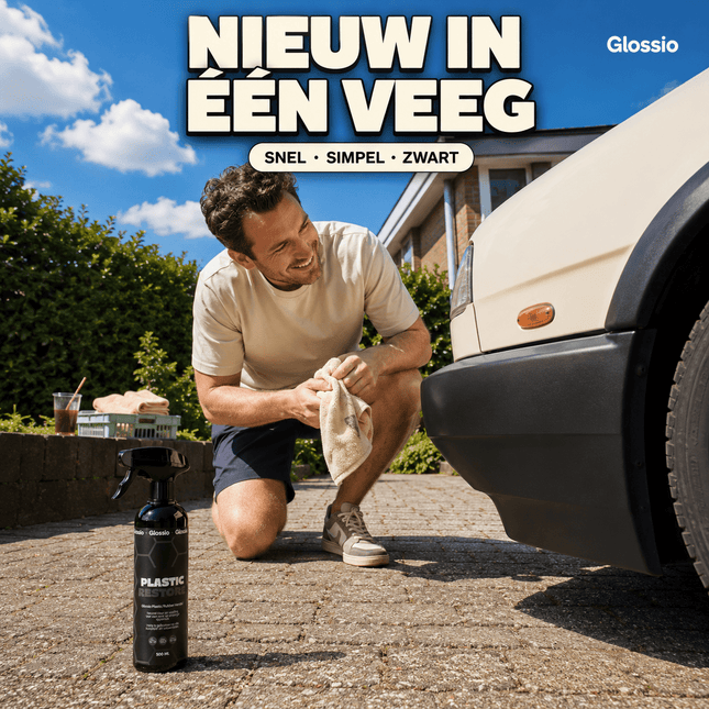 Glossio Glossio Combideal Winterklaar Pakket – Bescherming tegen Strooizout met Active Shampoo, Plastic/Rubber Restore en Quick Detailer Combideal 13