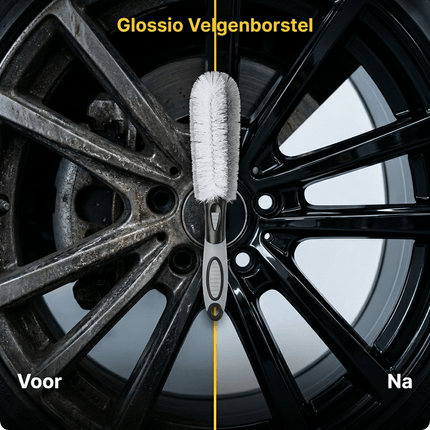 Glossio Glossio Harde Detailing Velgenborstel voor Krasvrije Hardnekkige Reiniging Grijs AMiO 7
