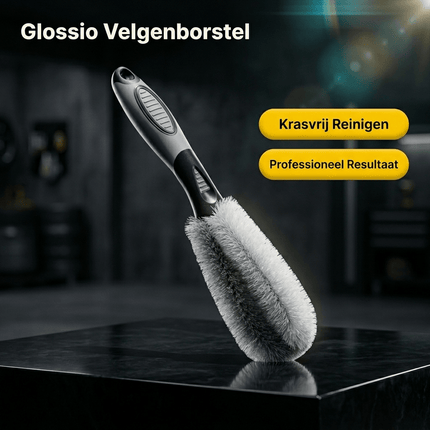 Glossio Glossio Harde Detailing Velgenborstel voor Krasvrije Hardnekkige Reiniging Grijs AMiO 6