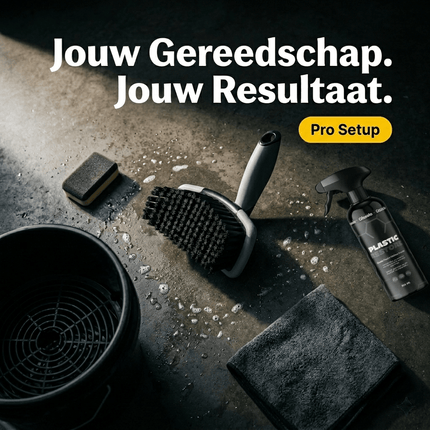 Glossio Glossio Harde Robuuste Bandenborstel voor Effectieve Reiniging Grijs/Zwart AMiO 7
