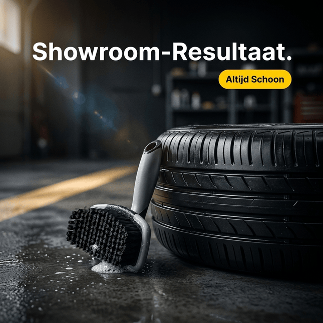 Glossio Harde Robuuste Bandenborstel voor Effectieve Reiniging Grijs/Zwart - VCTparts.nl