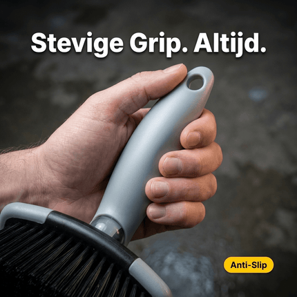Glossio Glossio Harde Robuuste Bandenborstel voor Effectieve Reiniging Grijs/Zwart AMiO 6