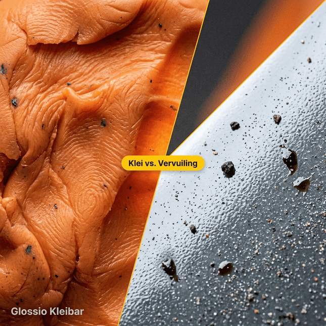 Glossio Klei 100gr voor het Verwijderen van Vastzittend Vuil Oranje - VCTparts.nl