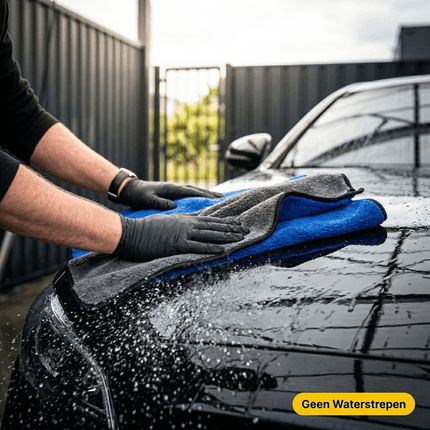 Glossio Glossio Mega Dry XL Microvezel Droogdoek Blauw/Grijs 60x90cm 800gsm voor Snel en Veilig Drogen AMiO 3
