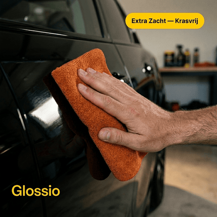 Glossio Glossio Microvezel Doek Oranje Schoonmaak Doek voor een Streeploos Resultaat Oranje VCTparts 10