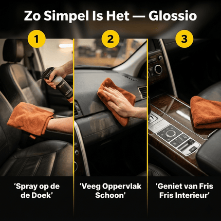 Glossio Glossio Microvezel Doek Oranje Schoonmaak Doek voor een Streeploos Resultaat Oranje VCTparts 5