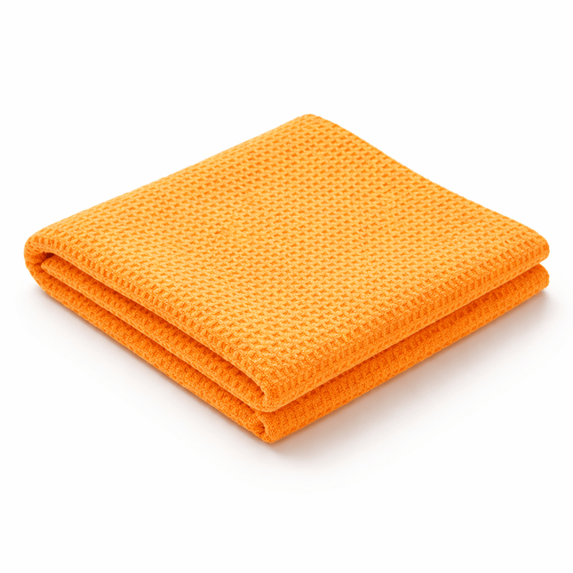 Glossio Oranje Glas Drogingsdoek met Wafelstructuur voor een Streeploos Resultaat - VCTparts.nl