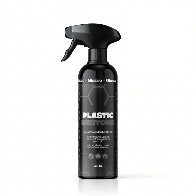 Glossio Plastic/Rubber Restore Premium Bumper en Rubber Kleurherstel 500ML - Langdurige Bescherming en Herstel voor Plastic en Rubber Auto Onderdelen - VCTparts.nl