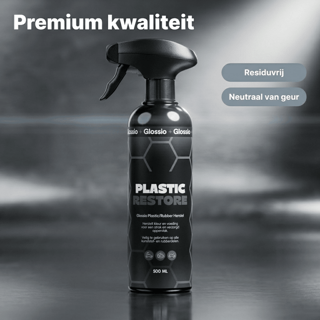 Glossio Plastic/Rubber Restore Premium Bumper en Rubber Kleurherstel 500ML - Langdurige Bescherming en Herstel voor Plastic en Rubber Auto Onderdelen - VCTparts.nl