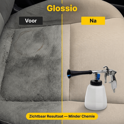 Glossio Glossio Professioneel Pneumatisch Reinigingspistool – Foamgun en Foamer voor Diepe Interieurreiniging – 1L AMiO 3