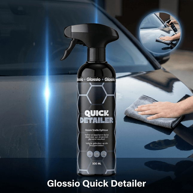 Glossio Quick Detailer 500ML Auto Lak Reiniger - Snelle Glans Bescherming en Stofverwijdering voor Lak en Kunststof Oppervlakken Zonder Strepen - VCTparts.nl
