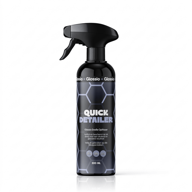 Glossio Quick Detailer 500ML Auto Lak Reiniger - Snelle Glans Bescherming en Stofverwijdering voor Lak en Kunststof Oppervlakken Zonder Strepen - VCTparts.nl