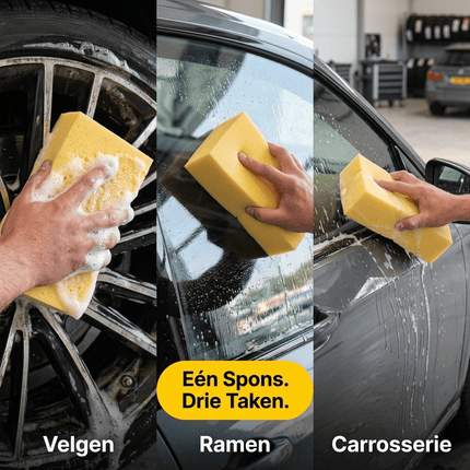 Glossio Glossio Super Foaming XXL Car Wash Spons – Voor een Maximale Schuimervaring (28x14x7 cm) AMiO 4