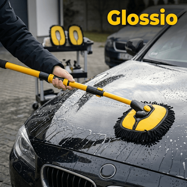 Glossio Glossio Telescopische Wasborstel Set – Inclusief 3 Verwisselbare Microvezel Pads (46 - 100 cm) AMiO 6