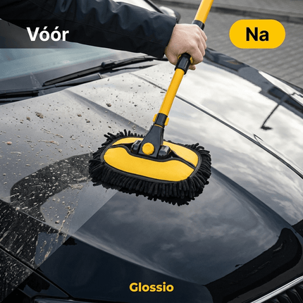 Glossio Glossio Telescopische Wasborstel Set – Inclusief 3 Verwisselbare Microvezel Pads (46 - 100 cm) AMiO 4