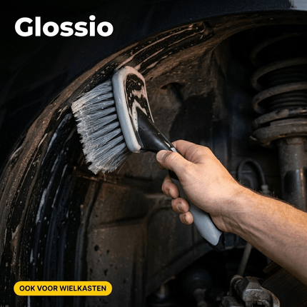 Glossio Glossio Ultrazachte Velgenreinigingsborstel voor Krasvrije Reiniging Grijs AMiO 5