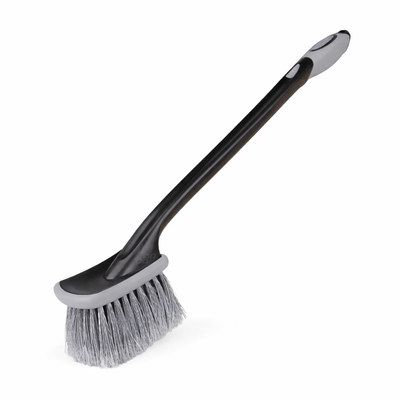 Brosse de nettoyage de jim ultra-soft long / étendu pour nettoyage sans rayures - gris / noir