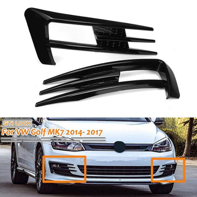 Golf 7 GTI Look Mistlicht Kap Booskijker Rooster Glans Zwart [Volkswagen Golf MK7 2013-2017]
