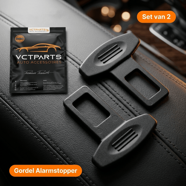 Gordel Alarmstopper Clip Universeel – Voorkomt Gordelwaarschuwing – Set van 2 Stuks - VCTparts.nl