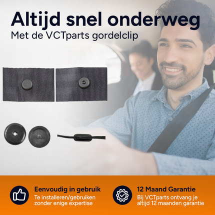 Gordel Riem Afstand Stopper Clip (2 SETJES) – Voorkom een Wegglijdende Autogordel - VCTparts.nl