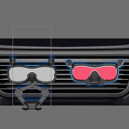 Gravity Smartphone Auto Telefoonhouder voor Ventilatierooster met Luchtverfrisser Zwart - VCTparts.nl