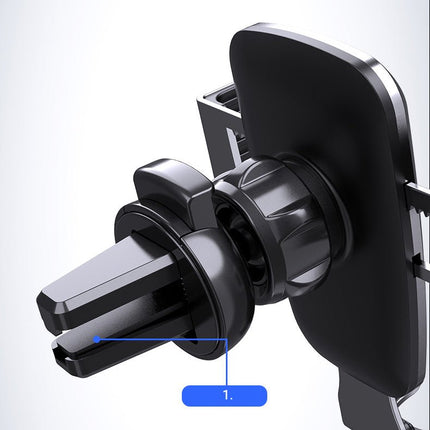 Gravity Smartphone Autohouder YC08 Voor Ventilatierooster - Zilveren Telefoonhouder - VCTparts.nl