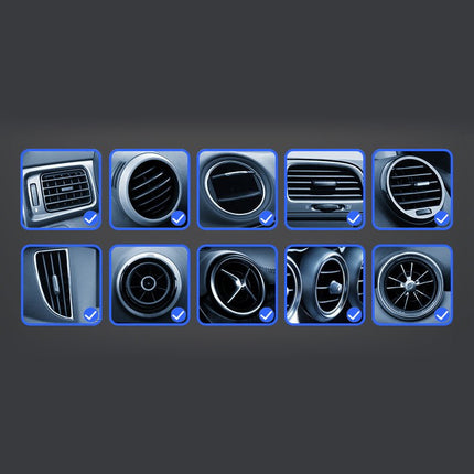 Gravity Smartphone Autohouder YC08 Voor Ventilatierooster - Zilveren Telefoonhouder - VCTparts.nl