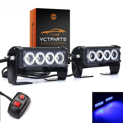 Grill Flashs Blue LED Stroboscope clignotant Lights [Grill Flash - Bumperflitsers]