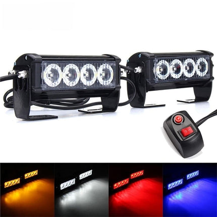 VCTparts Grill Flitsers Rood LED Stroboscoop Zwaailichten [Grillflitsers - Bumperflitsers] NORGOS 9