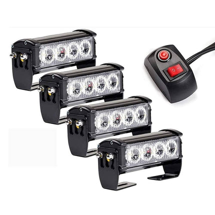 VCTparts Grill Flitsers Wit LED Stroboscoop Zwaailichten [Grillflitsers - Bumperflitsers] NORGOS 8