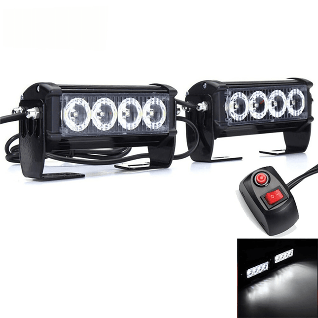 VCTparts Grill Flitsers Wit LED Stroboscoop Zwaailichten [Grillflitsers - Bumperflitsers] NORGOS 9