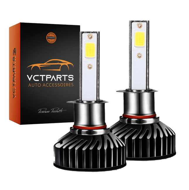 VCTparts H1 LED Dimlicht Koplampen 8000K – Wit/IJsblauw Licht met Ventilator en Canbus Decoder (Set van 2) NORGOS 1