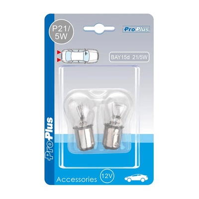 Halogène blanc 21 / 5W 12V Bay15D lampes (ensemble)