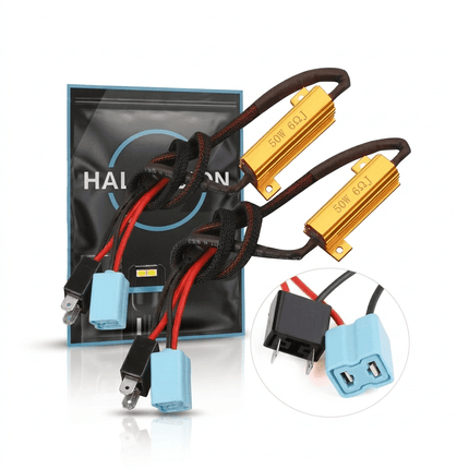 HaloVision Halovision H7 Halogeen naar LED Adapter Canbus Anti - Error Decoder 6 Ohm 50W Belastingsweerstand Set - Voorkom Foutmeldingen en Flikkering bij LED Verlichting HaloVision 11