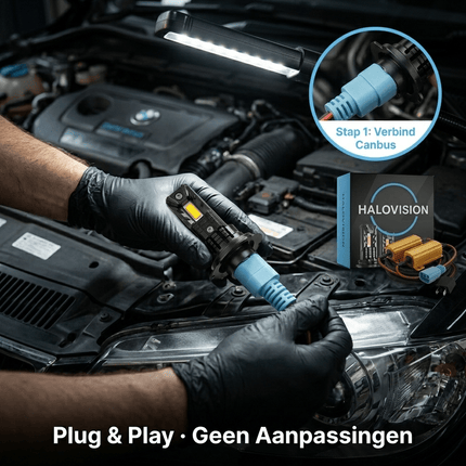 HaloVision HaloVision H7 LED Canbus Lampen + Belastingsweerstand Set – 30000Lm 6000K Anti - Flikker Oplossing voor Auto’s met Canbus Foutmeldingen Combideal 4