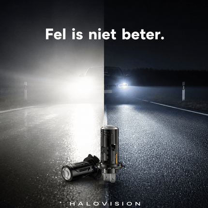HaloVision HaloVision Pro Projector LED Koplampen H7 – 40W 8000Lm 6000K – Canbus plug and play - Met Mini Lens Technologie HaloVision 4