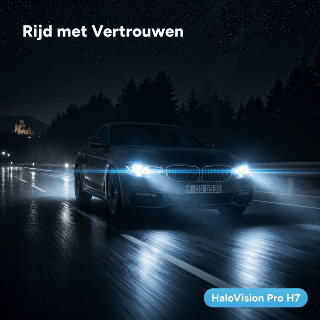 HaloVision HaloVision Pro Projector LED Koplampen H7 – 40W 8000Lm 6000K – Canbus plug and play - Met Mini Lens Technologie HaloVision 2