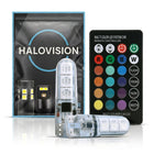 HaloVision HaloVision T10 W5W LED RGBW Bluetooth Set met Afstandsbediening - Wit Blauw Rood Groen Multicolor - 12V Interieurverlichting Kentekenverlichting Stadslicht Set van 2 HaloVision 1