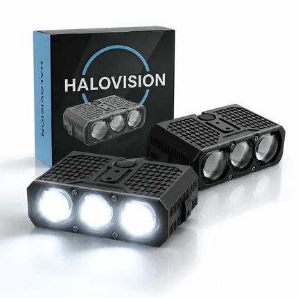 HaloVision Halovision Turbo LED Grill Verlichting - Set van 2 Triple Lens Matrix Laser Lampen 70W/100W - Auto en Offroad Voertuigen 12V-24V Combo Beam IP68 HaloVision 1