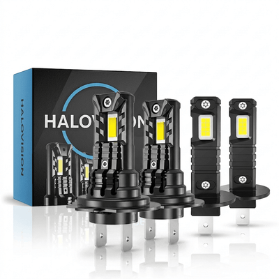 Turbo LED H7 Canbus Headlight 150W - Ultrakorligent 3000000lm Super White 6500K 12V lampe automatique