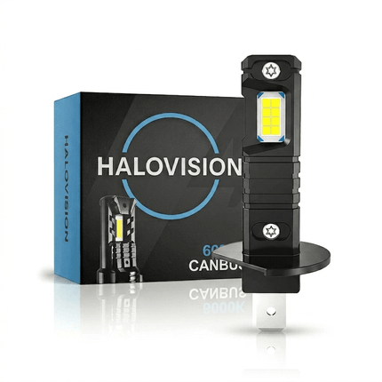HaloVision HaloVision Turbo LED Koplamp H1 - 1 stuk 25W 30000Lm 6000K Helder Wit - Canbus Plug en Play Motor Koplamp en Auto Reserve LED Combideal 1