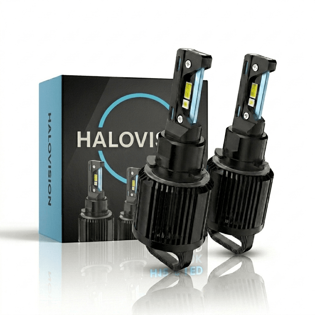 HaloVision HaloVision Turbo LED Koplampen H15 – 25W 5000Lm 6000K Helder Wit – Canbus Plug and Play DRL Grootlicht LED Set van 2 Autolampen HaloVision 1