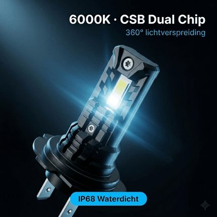 HaloVision HaloVision Turbo LED Koplampen H7 – 25W 5000Lm 6000K Helder Wit – Canbus Plug en Play Dimlicht Grootlicht LED Set van 2 Autolampen HaloVision 14